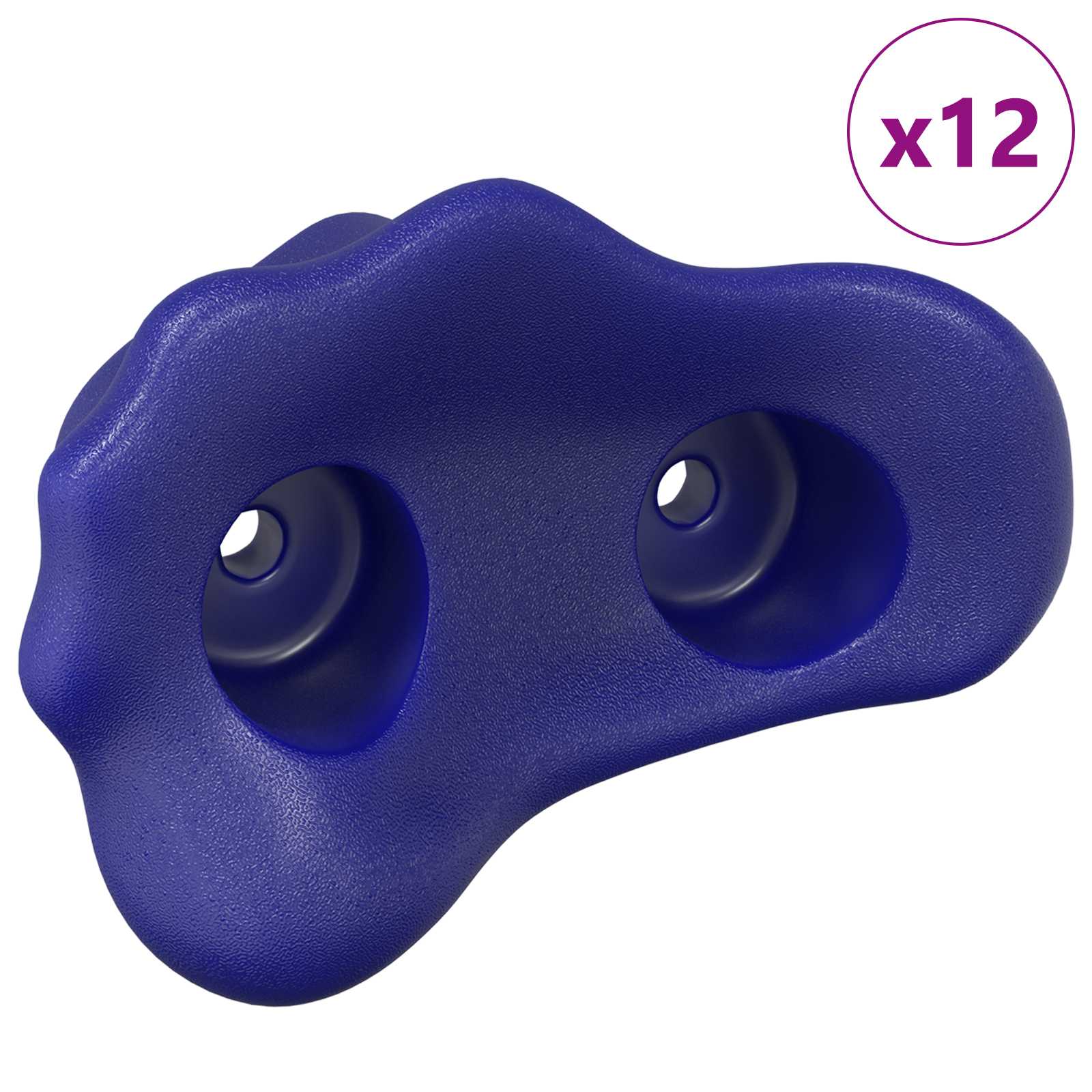 Klettergriff 12 pcs Blau 100 x 67 x 43 mm PP