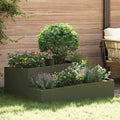 Garten-Pflanzgefäß Olive Grün 100 x 100 x 50 cm