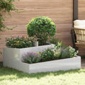 Garten-Pflanzgefäß Silber 100 x 100 x 50 cm Edelstahl