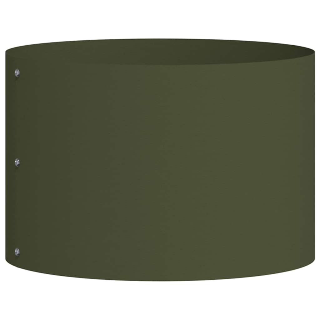 Pflanzenring Olive Grün 30 x 30 x 20 cm Kaltgewalzter Stahl