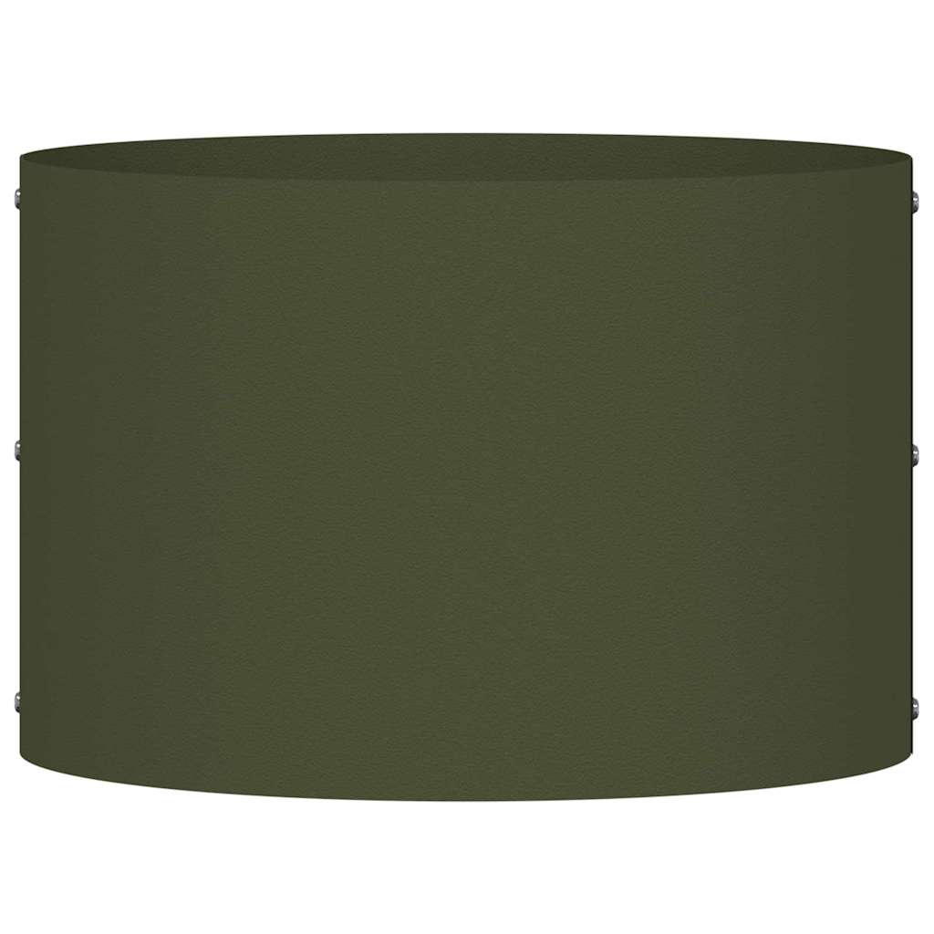 Pflanzenring Olive Grün 30 x 30 x 20 cm Kaltgewalzter Stahl
