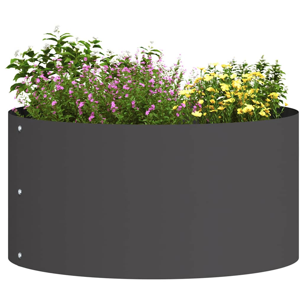 Pflanzenring 5 pcs Schwarz 40 x 40 x 20 cm Kaltgewalzter Stahl