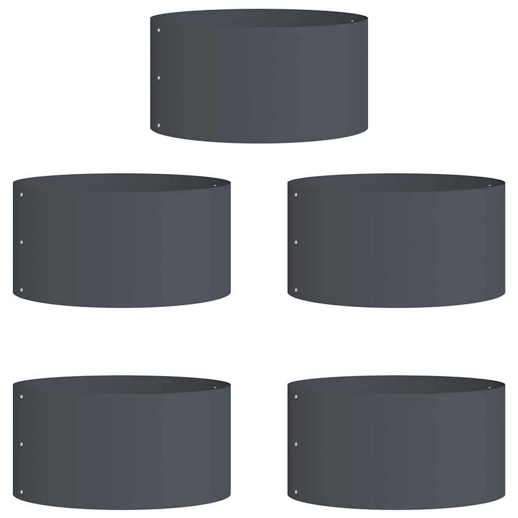 Pflanzenring 5 pcs Anthrazit 40 x 40 x 20 cm