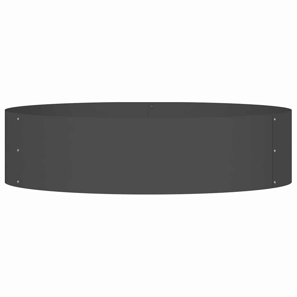 Pflanzenring Schwarz 80 x 80 x 20 cm Kaltgewalzter Stahl