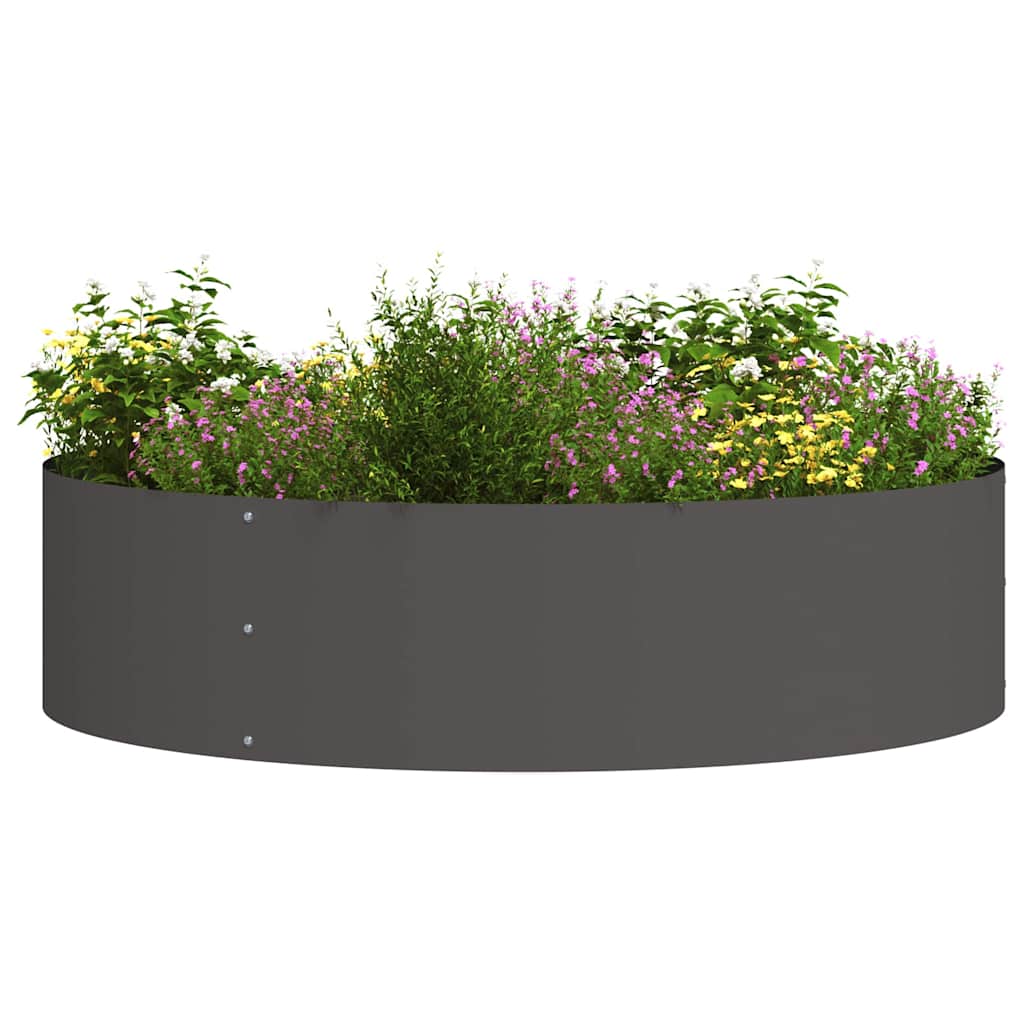 Pflanzenring 5 pcs Schwarz 80 x 80 x 20 cm Kaltgewalzter Stahl