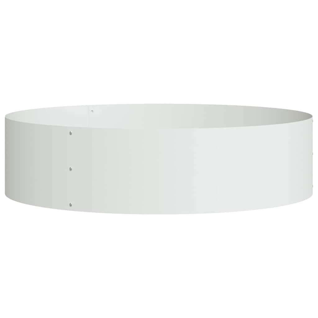 Pflanzenring 5 pcs Weiß 80 x 80 x 20 cm Kaltgewalzter Stahl