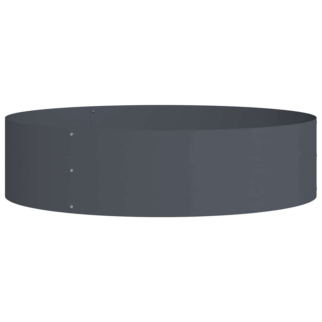 Pflanzenring Anthrazit 80 x 80 x 20 cm Kaltgewalzter Stahl