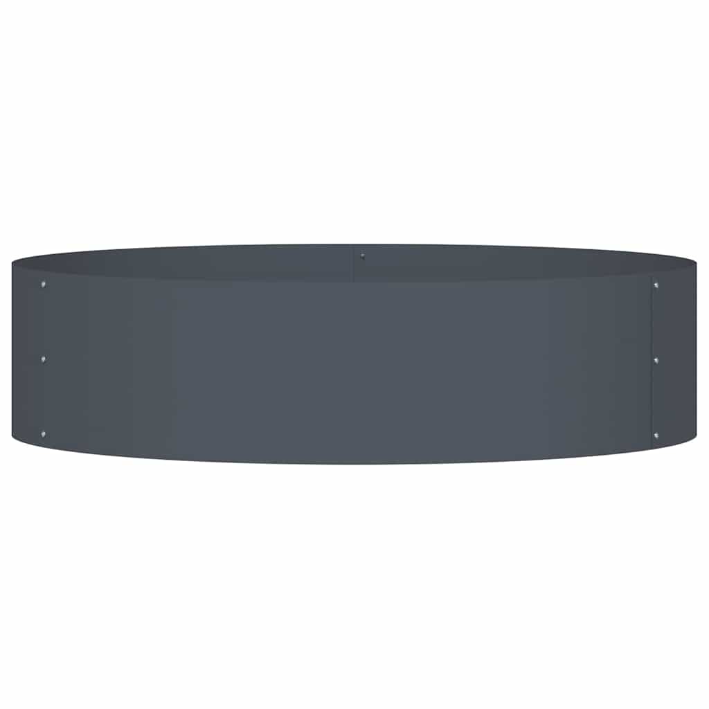 Pflanzenring Anthrazit 80 x 80 x 20 cm Kaltgewalzter Stahl