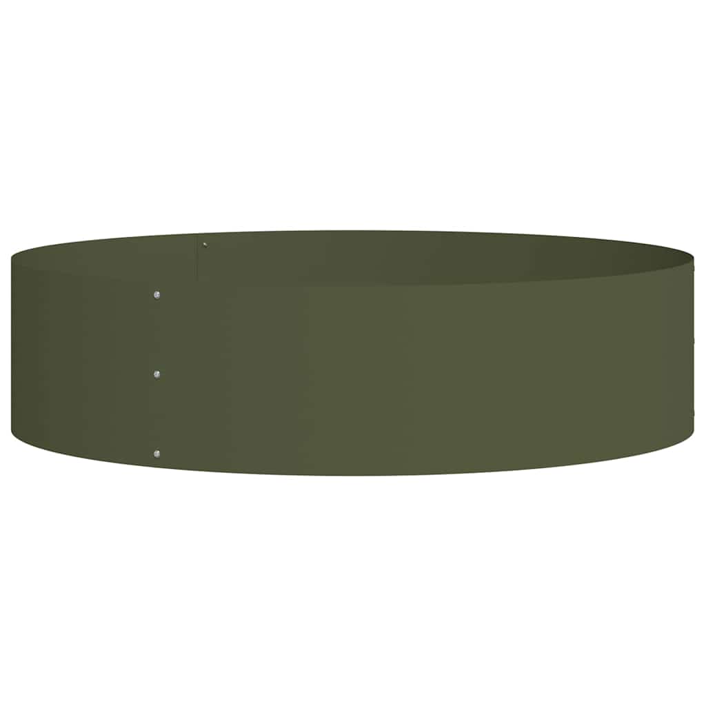 Pflanzenring Olive Grün 80 x 80 x 20 cm Kaltgewalzter Stahl