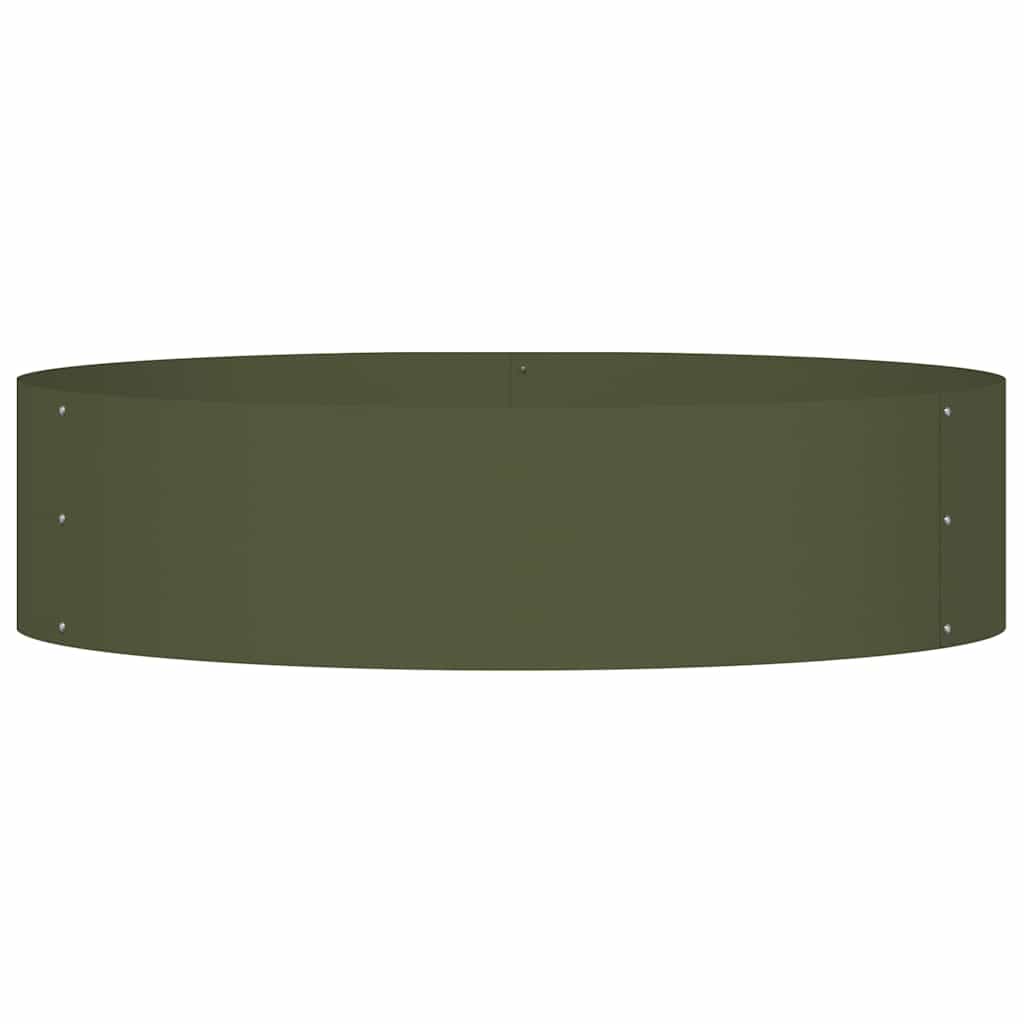 Pflanzenring Olive Grün 80 x 80 x 20 cm Kaltgewalzter Stahl