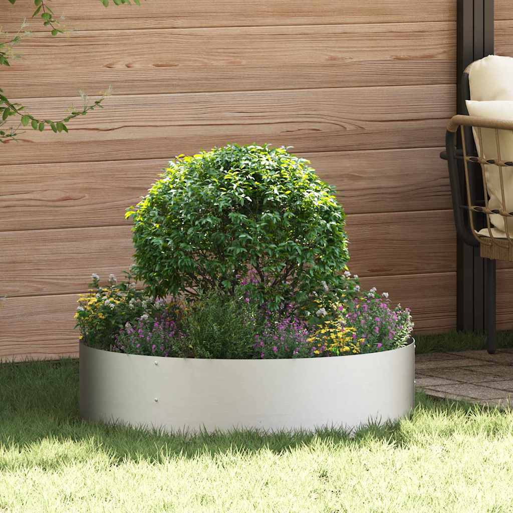 Pflanzenring Silber 80 x 80 x 20 cm Edelstahl