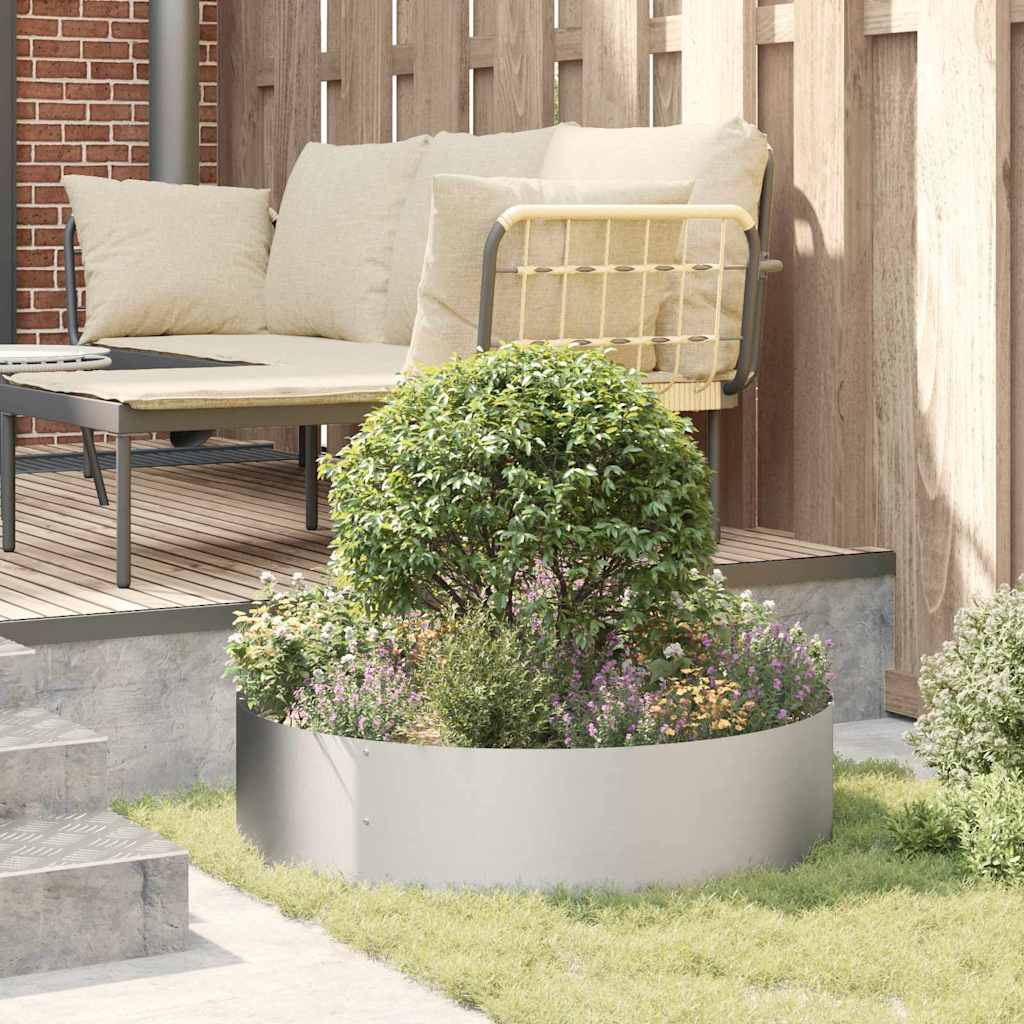 Pflanzenring Silber 80 x 80 x 20 cm Edelstahl