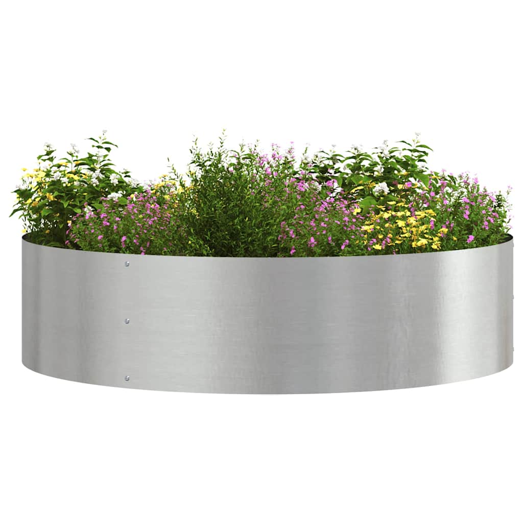 Pflanzenring Silber 80 x 80 x 20 cm Edelstahl