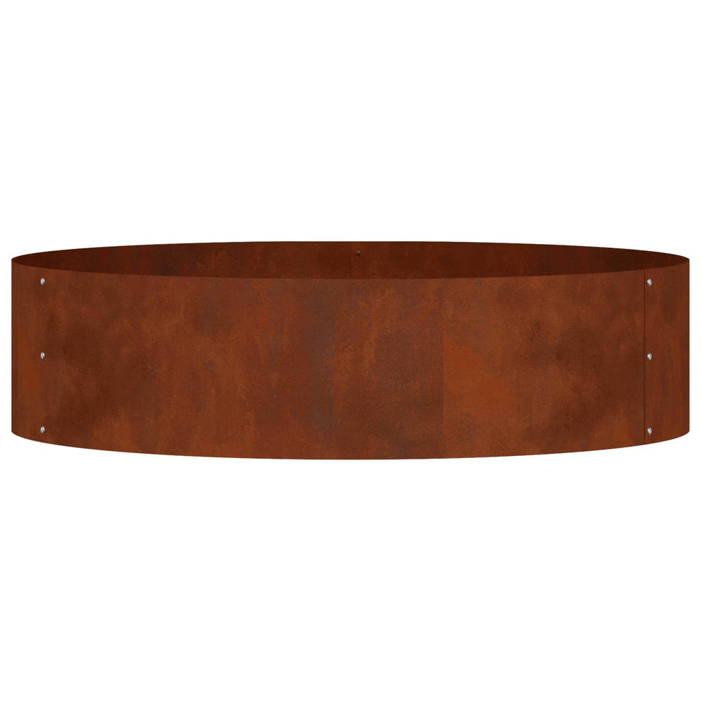 Pflanzenring Braun 80 x 80 x 20 cm Wetterfeststahl