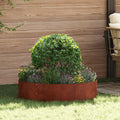 Pflanzenring 5 pcs Braun 80 x 80 x 20 cm Wetterfeststahl