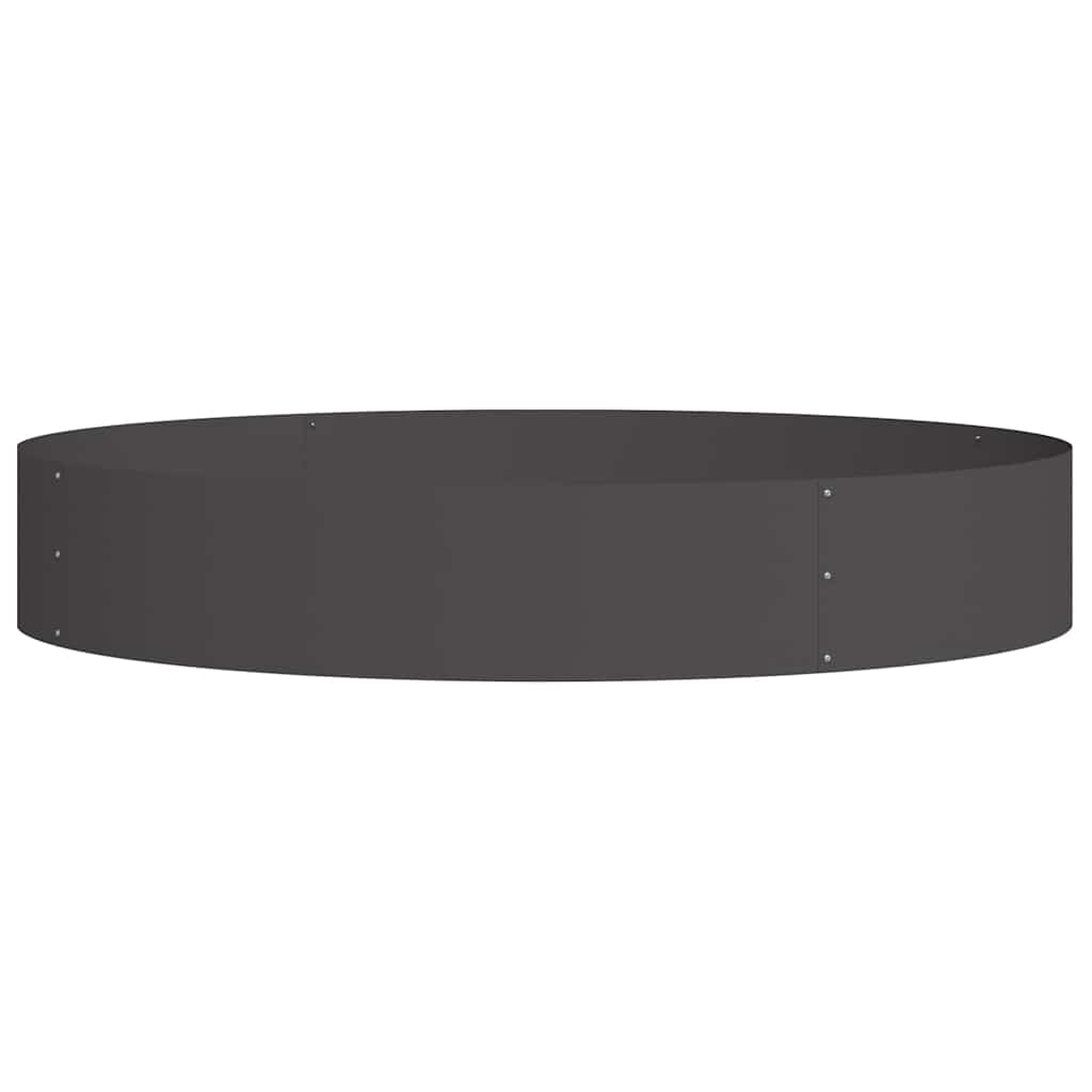 Pflanzenring Schwarz 120 x 120 x 20 cm Kaltgewalzter Stahl