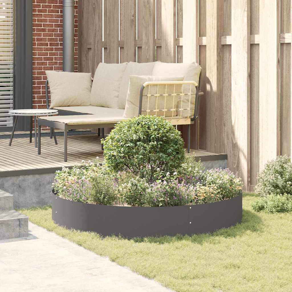 Pflanzenring 5 pcs Schwarz 120 x 120 x 20 cm