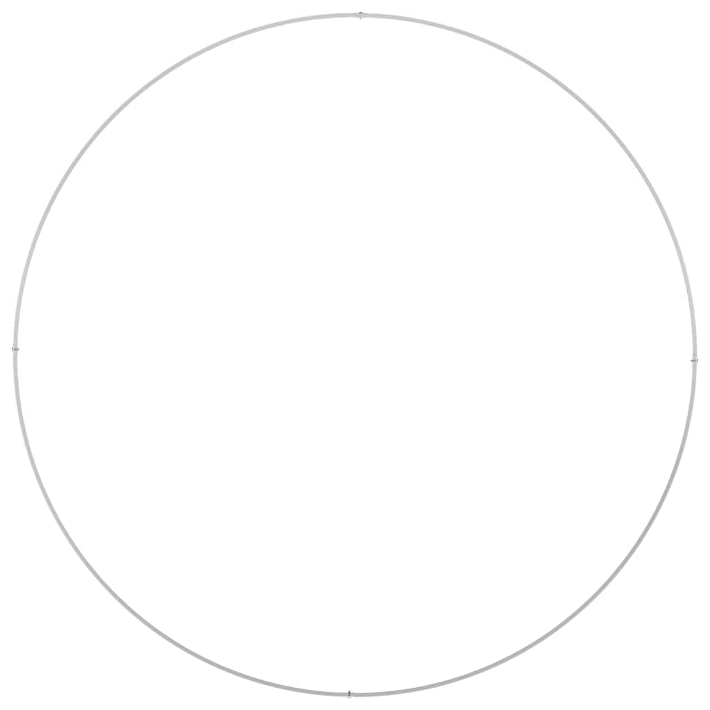 Pflanzenring Weiß 120 x 120 x 20 cm Kaltgewalzter Stahl