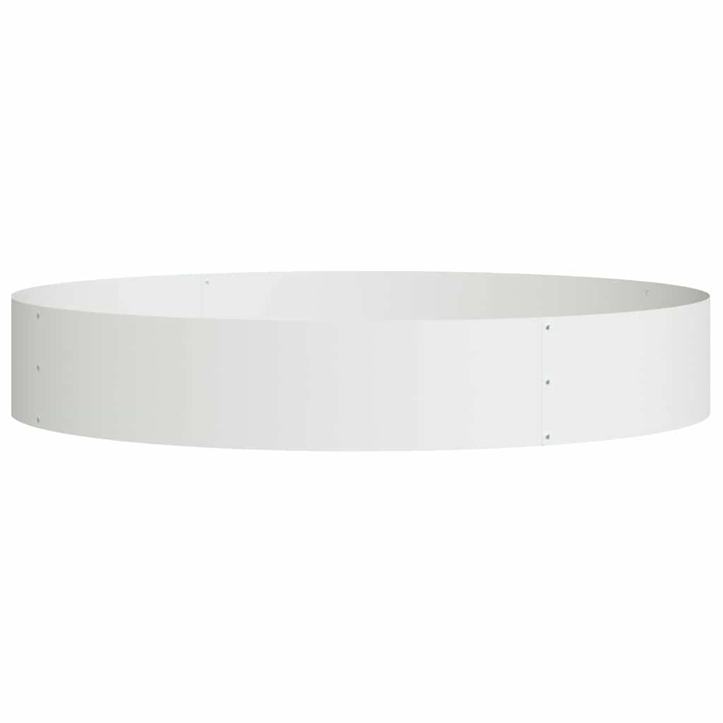 Pflanzenring 5 pcs Weiß 120 x 120 x 20 cm Kaltgewalzter Stahl