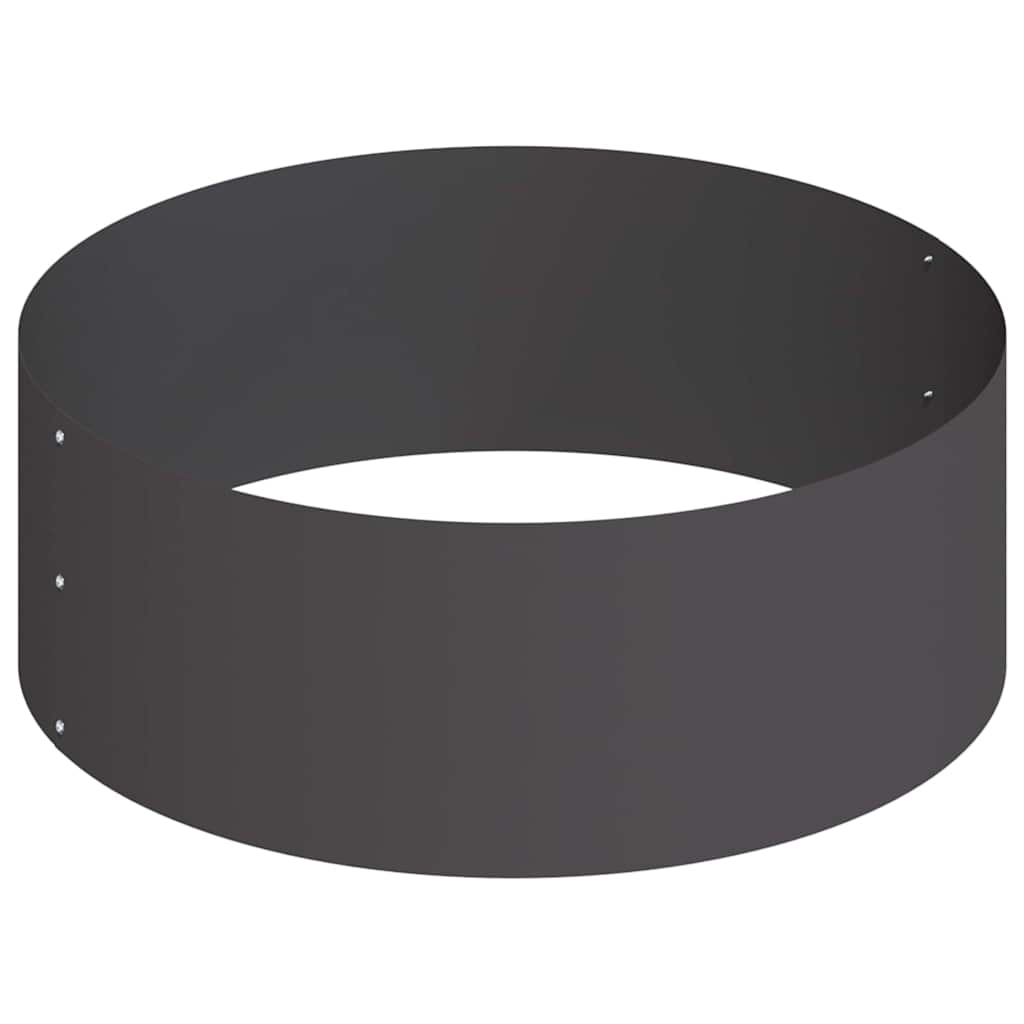 Garten-Pflanzgefäß Schwarz 90 x 90 x 20 cm Kaltgewalzter Stahl