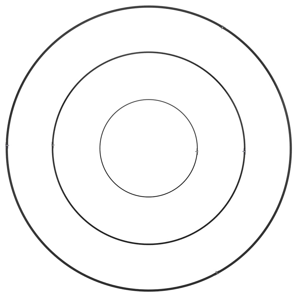 Garten-Pflanzgefäß Schwarz 90 x 90 x 20 cm Kaltgewalzter Stahl