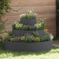 Garten-Pflanzgefäß Anthrazit 90 x 90 x 20 cm