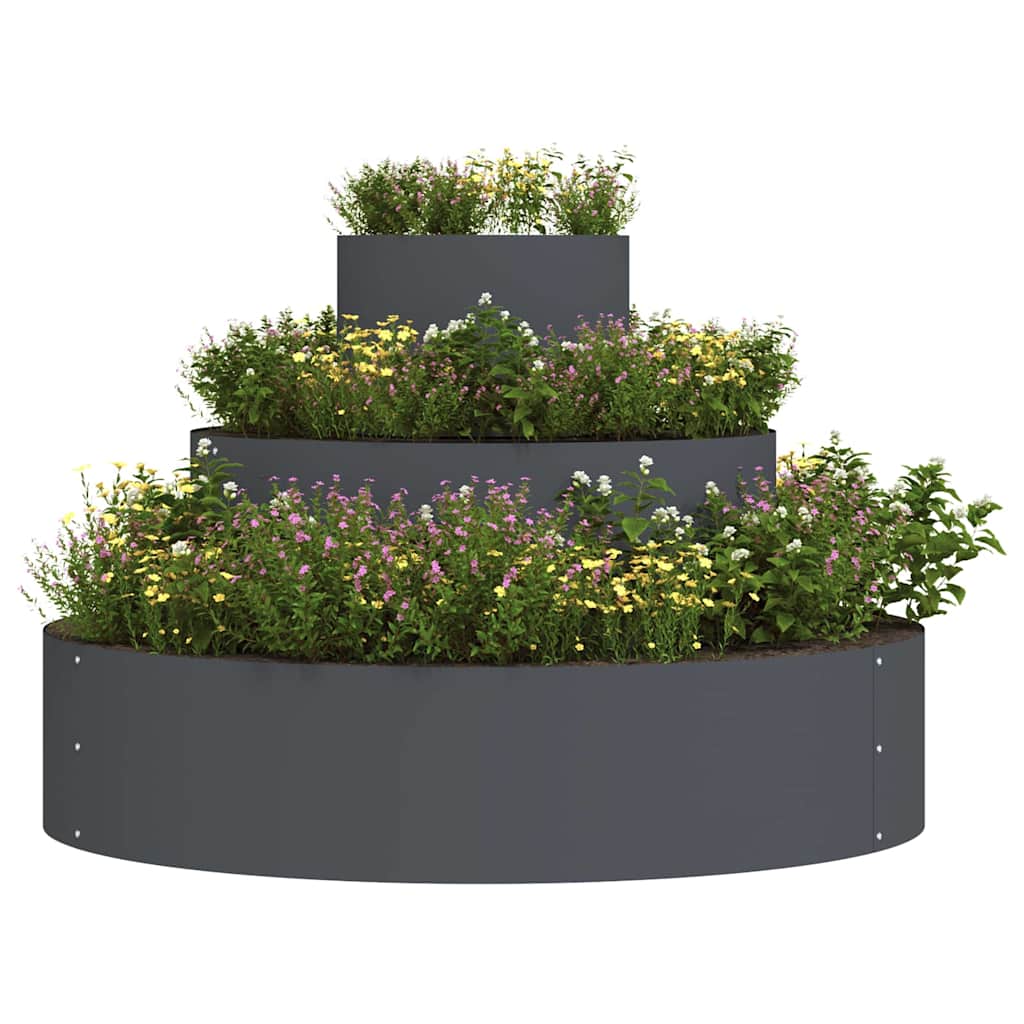 Garten-Pflanzgefäß Anthrazit 90 x 90 x 20 cm
