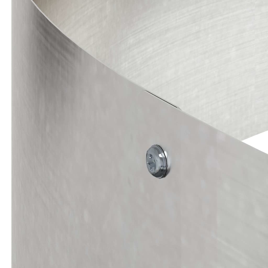 Garten-Pflanzgefäß Silber 90 x 90 x 20 cm Edelstahl