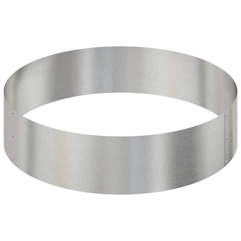 Garten-Pflanzgefäß Silber 90 x 90 x 20 cm Edelstahl