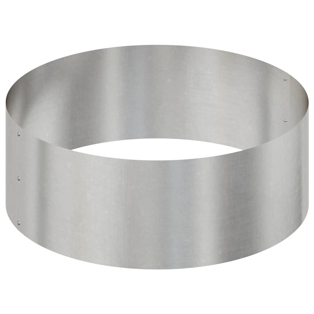 Garten-Pflanzgefäß Silber 90 x 90 x 20 cm Edelstahl