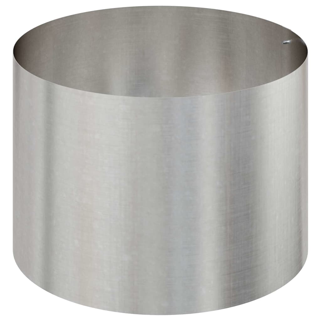 Garten-Pflanzgefäß Silber 90 x 90 x 20 cm Edelstahl
