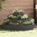 Garten-Pflanzgefäß Schwarz 120 x 120 x 20 cm