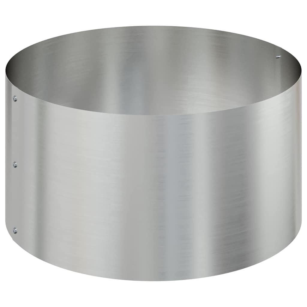 Garten-Pflanzgefäß Silber 120 x 120 x 20 cm Verzinkter Stahl