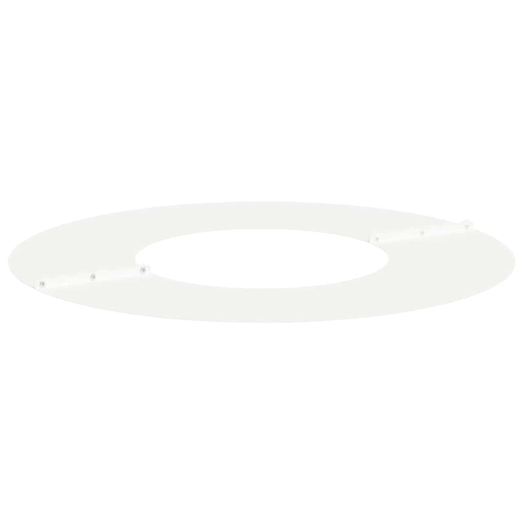geeignet für flachen Baumring Weiß Ø30 / 60 cm Stahl