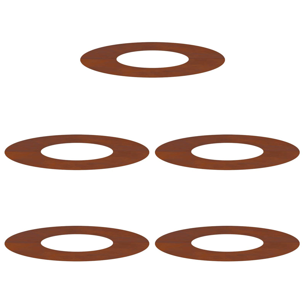 geeignet für flache Baumringe 5 pcs Braun Ø30 / 60 cm