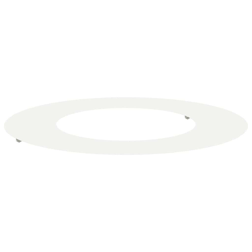 geeignet für flachen Baumring Weiß Ø40 / 70 cm Stahl