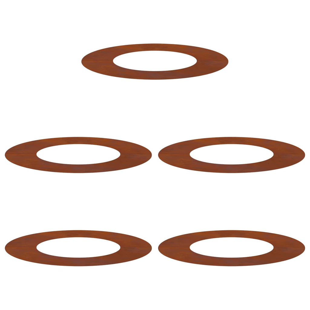 geeignet für flache Baumringe 5 pcs Braun Ø40 / 70 cm