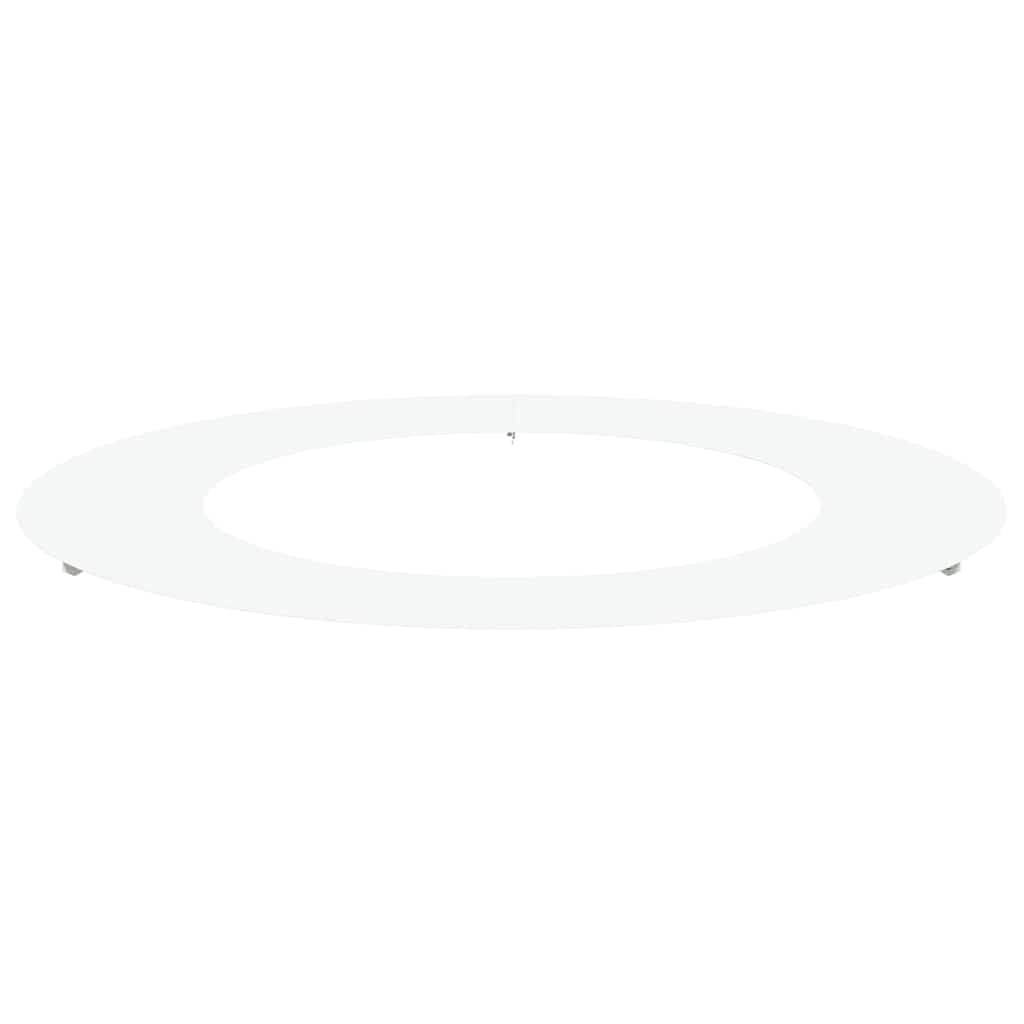geeignet für flachen Baumring Weiß Ø50 / 80 cm Stahl