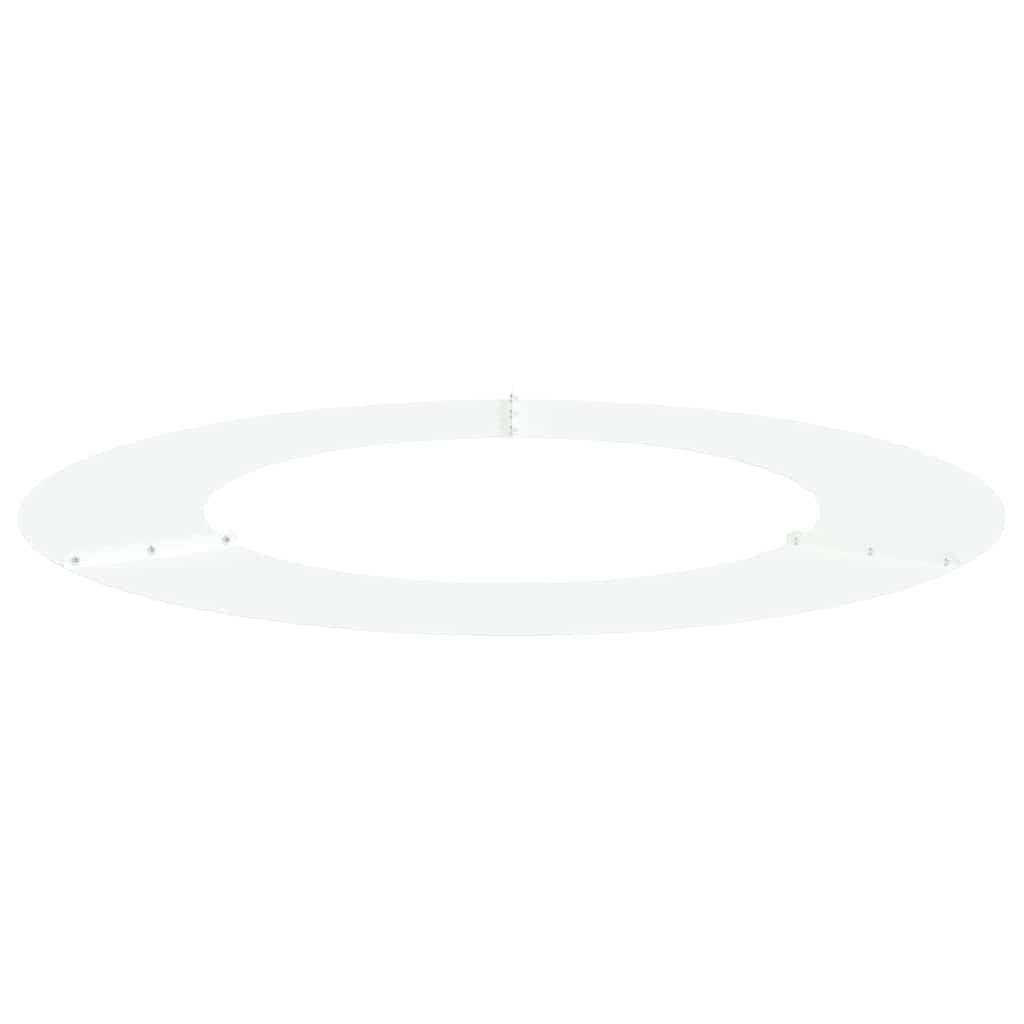 geeignet für flachen Baumring Weiß Ø50 / 80 cm Stahl