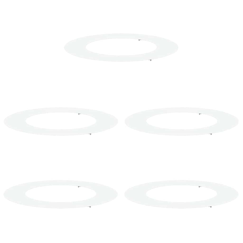 geeignet für flache Baumringe 5 pcs Weiß Ø50 / 80 cm Stahl