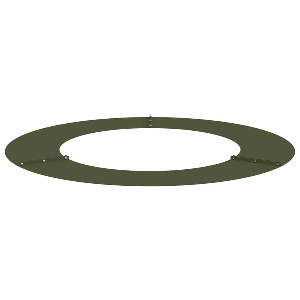 geeignet für flachen Baumring Olivgrün Ø50 / 80 cm Stahl