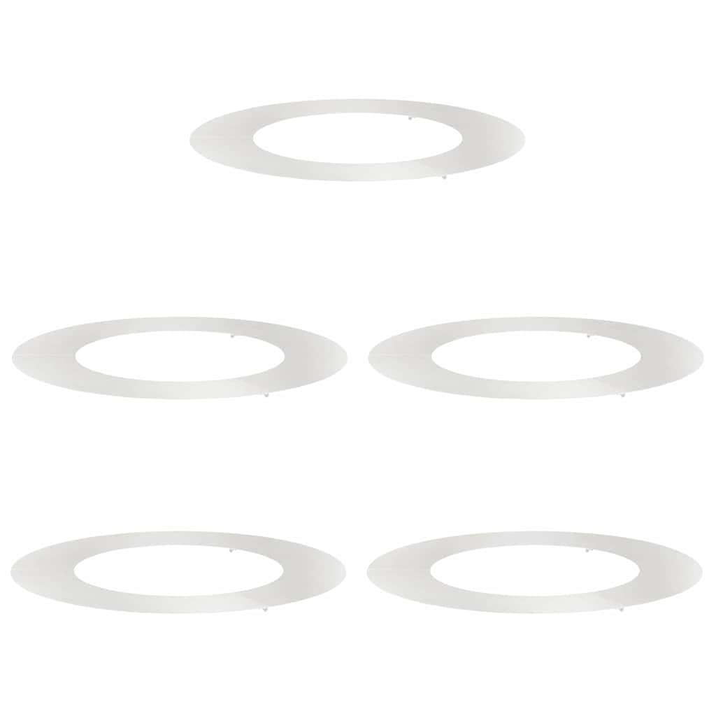 geeignet für flache Baumringe 5 pcs Silber Ø50 / 80 cm Edelstahl