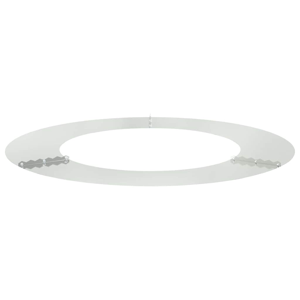 geeignet für flachen Baumring Silber Ø50 / 80 cm Verzinkter Stahl