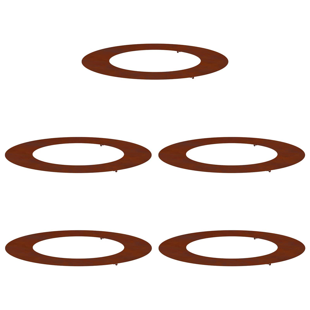 geeignet für flache Baumringe 5 pcs Braun Ø50 / 80 cm