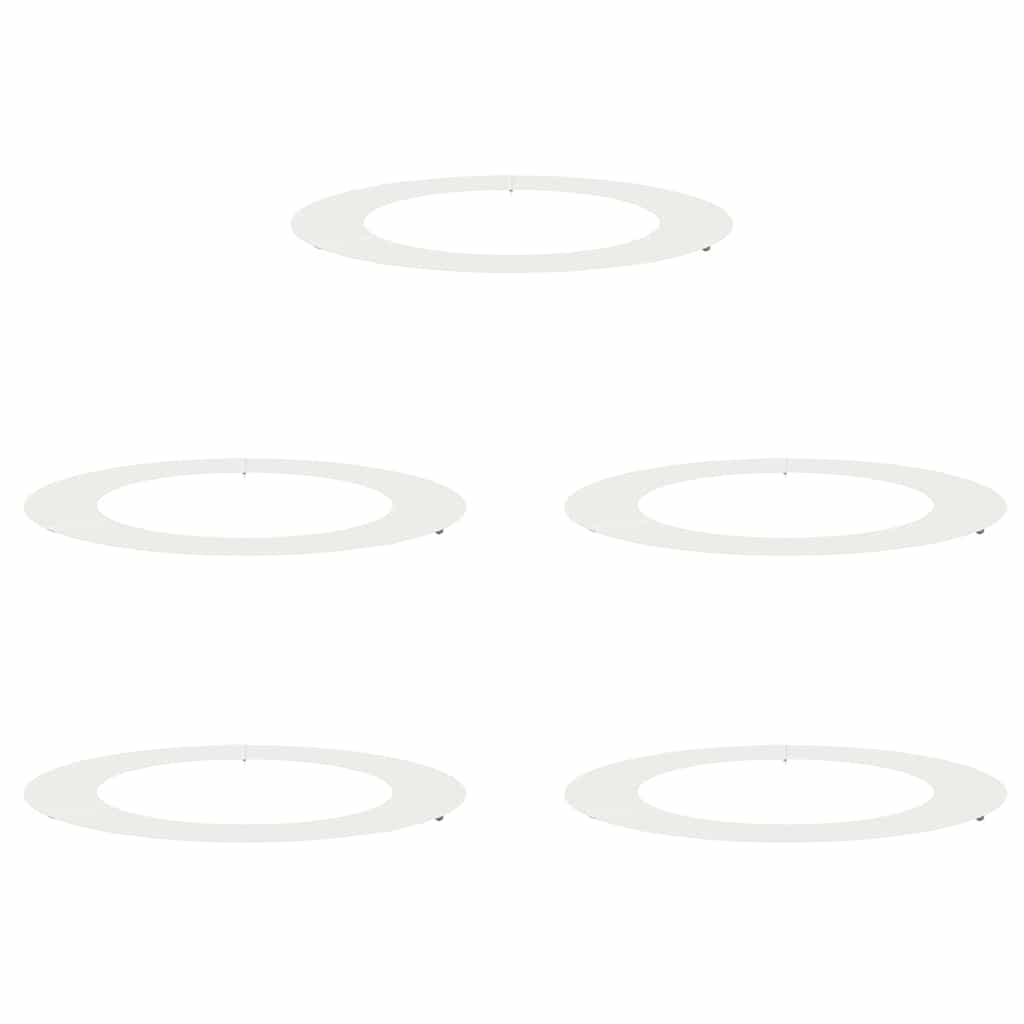 geeignet für flache Baumringe 5 pcs Weiß Ø60 / 90 cm Stahl