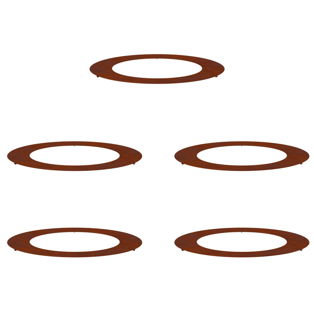 geeignet für flache Baumringe 5 pcs Braun Ø60 / 90 cm