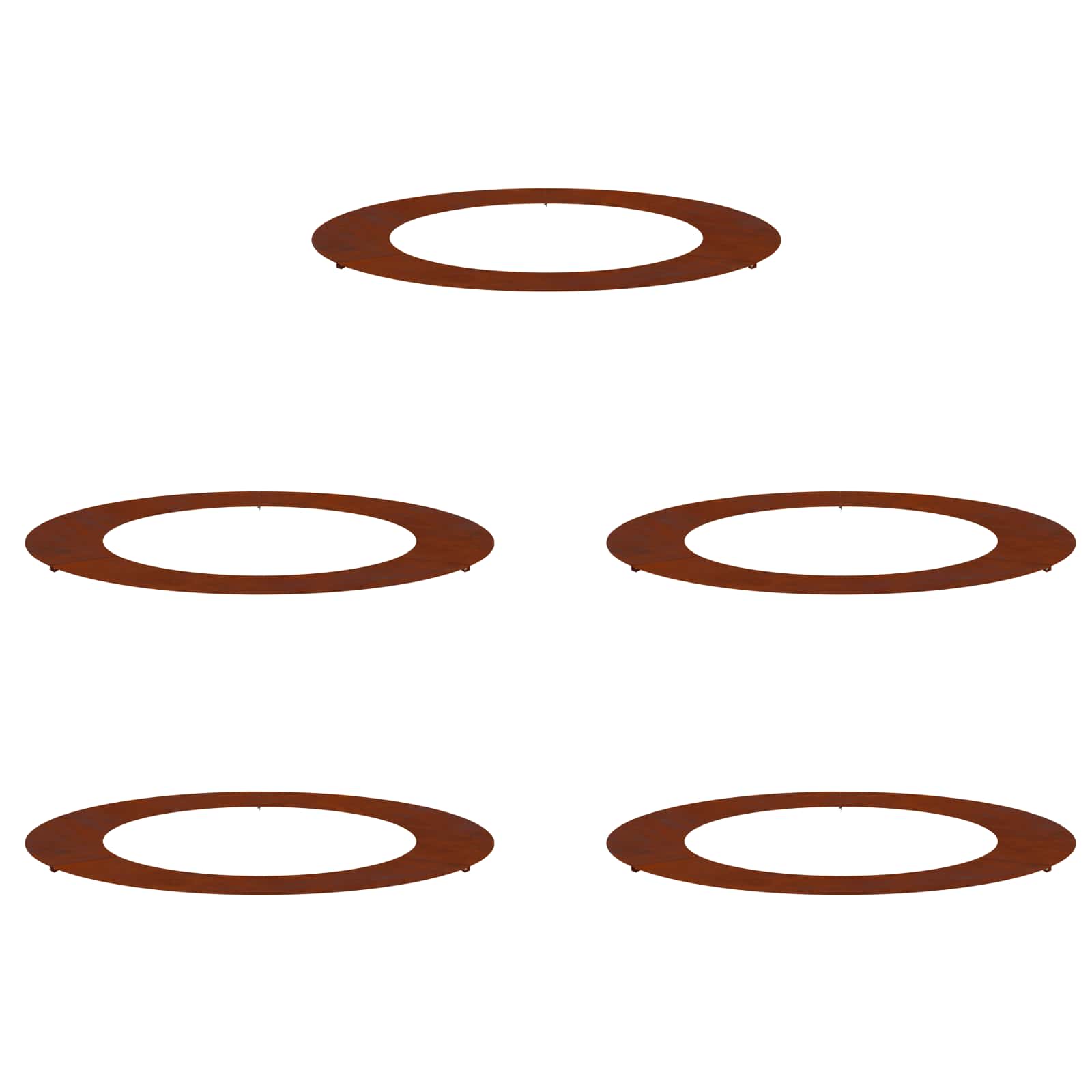 geeignet für flache Baumringe 5 pcs Braun Ø60 / 90 cm