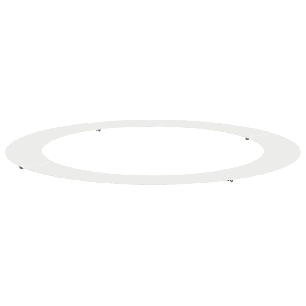 geeignet für flachen Baumring Weiß Ø90 / 120 cm Stahl