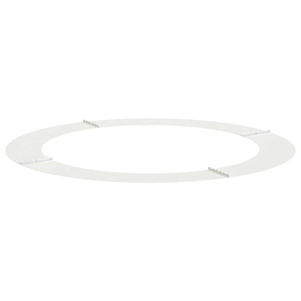 geeignet für flachen Baumring Weiß Ø90 / 120 cm Stahl