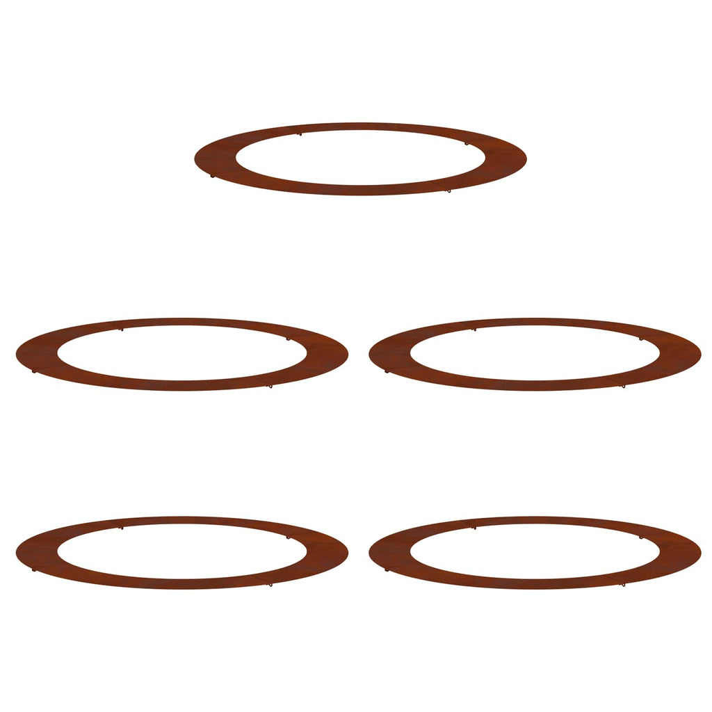 geeignet für flache Baumringe 5 pcs Braun Ø90 / 120 cm